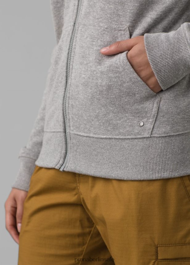 prAna Kuschelige Jacke grau meliert Kleidung Frauen 86B4N6168