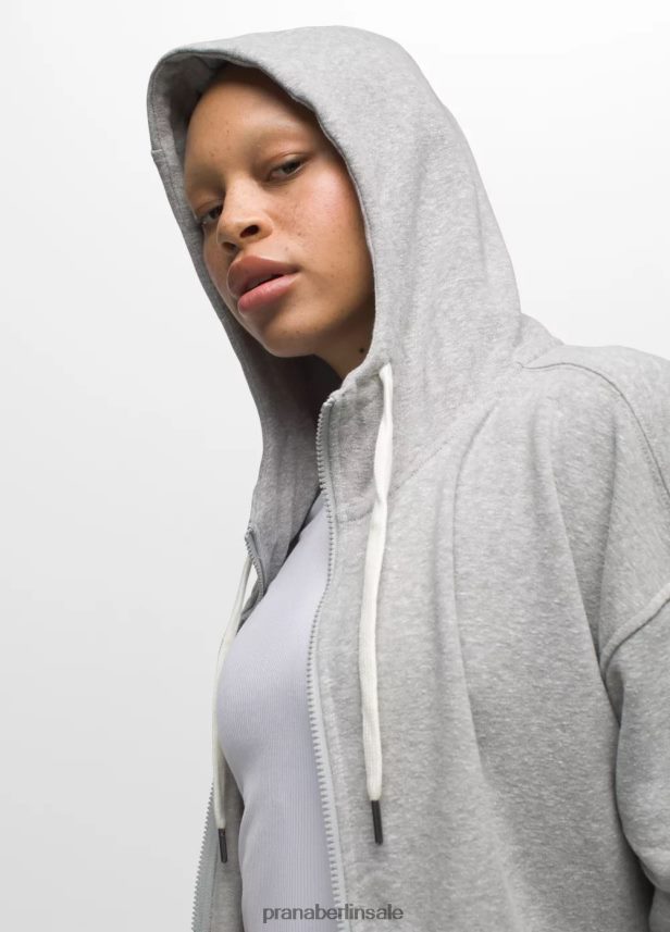 prAna Kuschelige Jacke grau meliert Kleidung Frauen 86B4N6168