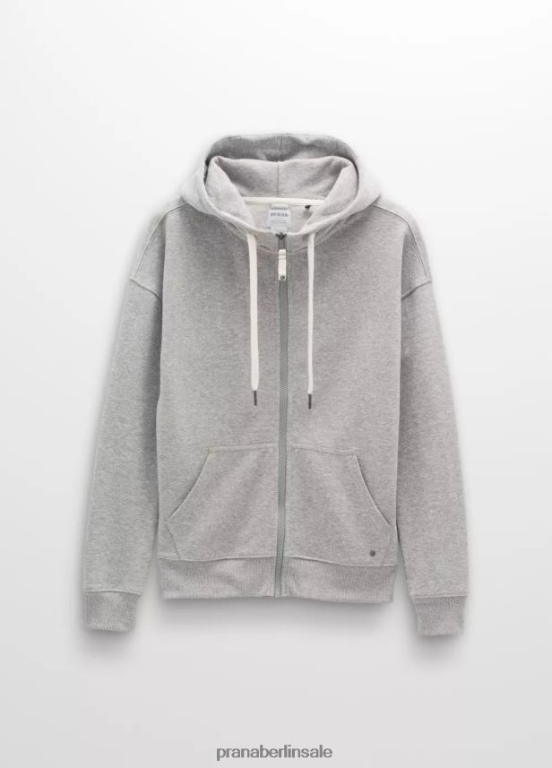prAna Kuschelige Jacke grau meliert Kleidung Frauen 86B4N6168