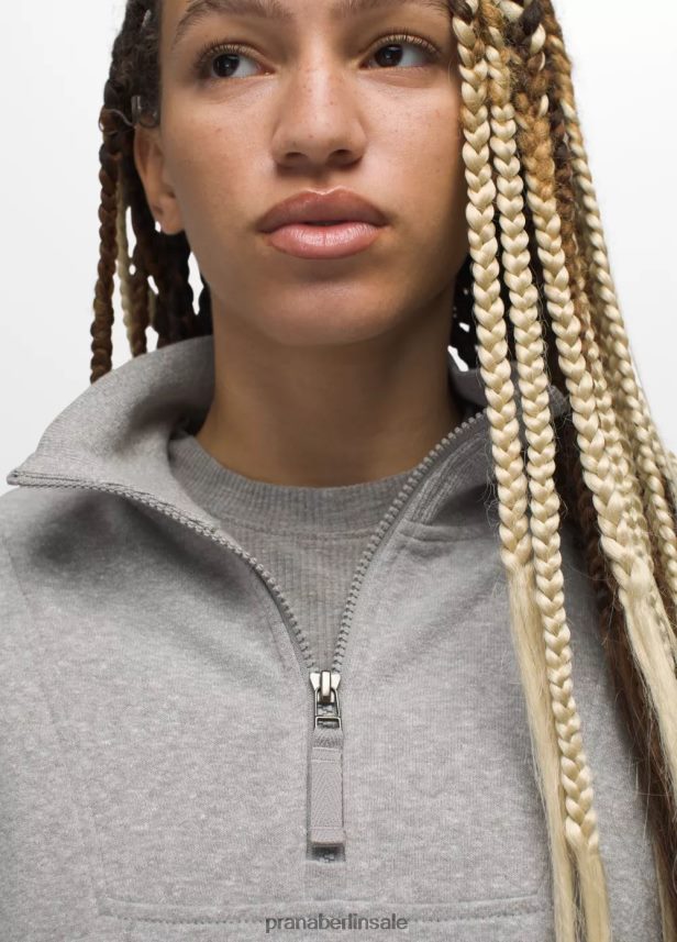 prAna Kuscheliger Pullover grau meliert Kleidung Frauen 86B4N64