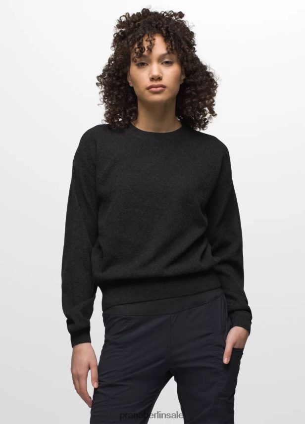 prAna Milani-Rundhalsausschnitt Schwarz Kleidung Frauen 86B4N627