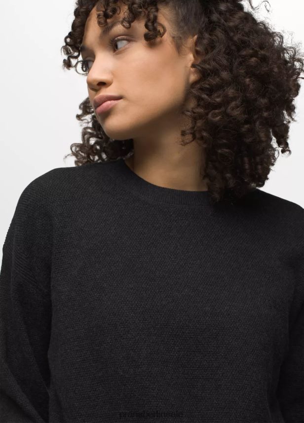 prAna Milani-Rundhalsausschnitt Schwarz Kleidung Frauen 86B4N627