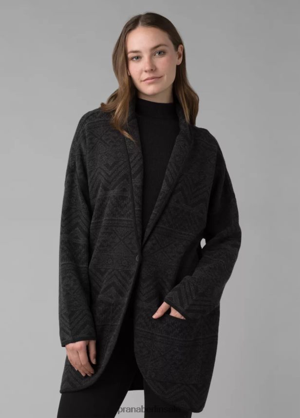 prAna Sevie-Cardigan Kohleintarsie Kleidung Frauen 86B4N6241