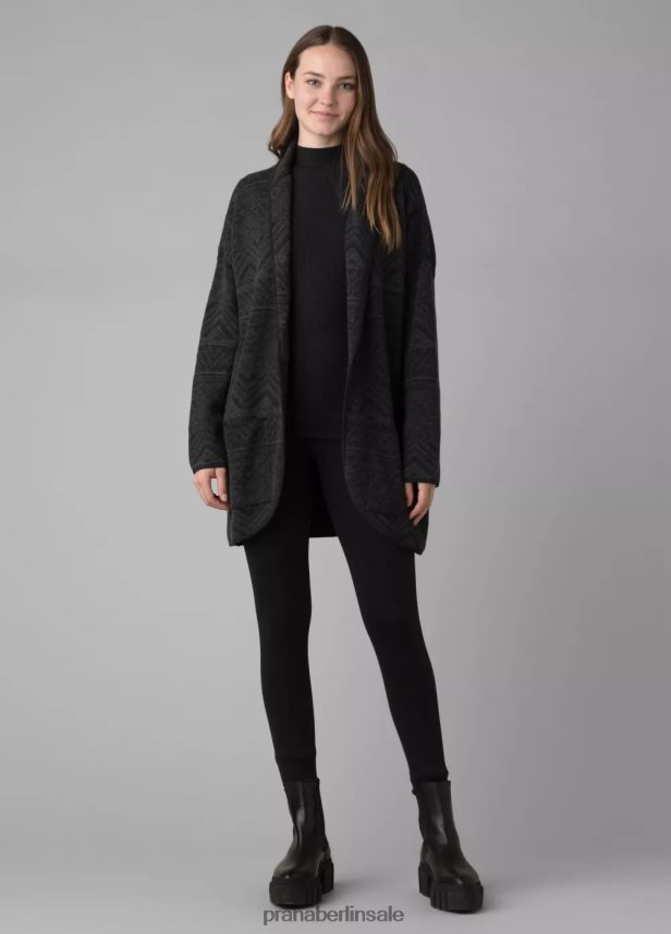 prAna Sevie-Cardigan Kohleintarsie Kleidung Frauen 86B4N6241
