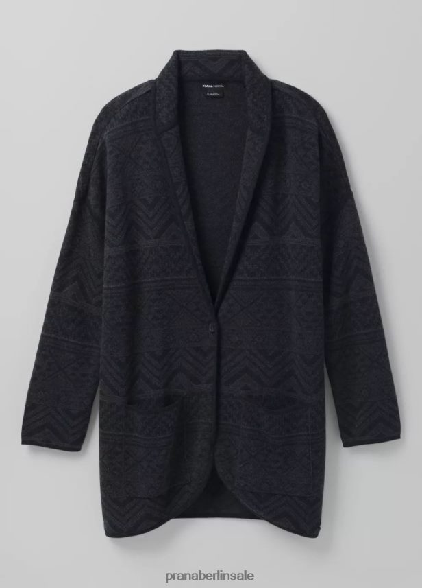 prAna Sevie-Cardigan Kohleintarsie Kleidung Frauen 86B4N6241