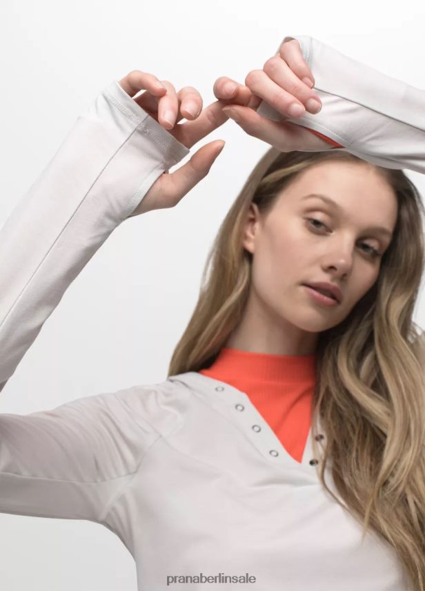 prAna Sol Searcher Kapuzenpullover sanftes Weiß Kleidung Frauen 86B4N6233