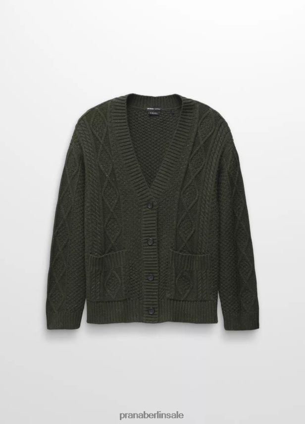 prAna Strickjacke mit Sangria-Feldern immergrün Kleidung Frauen 86B4N6210