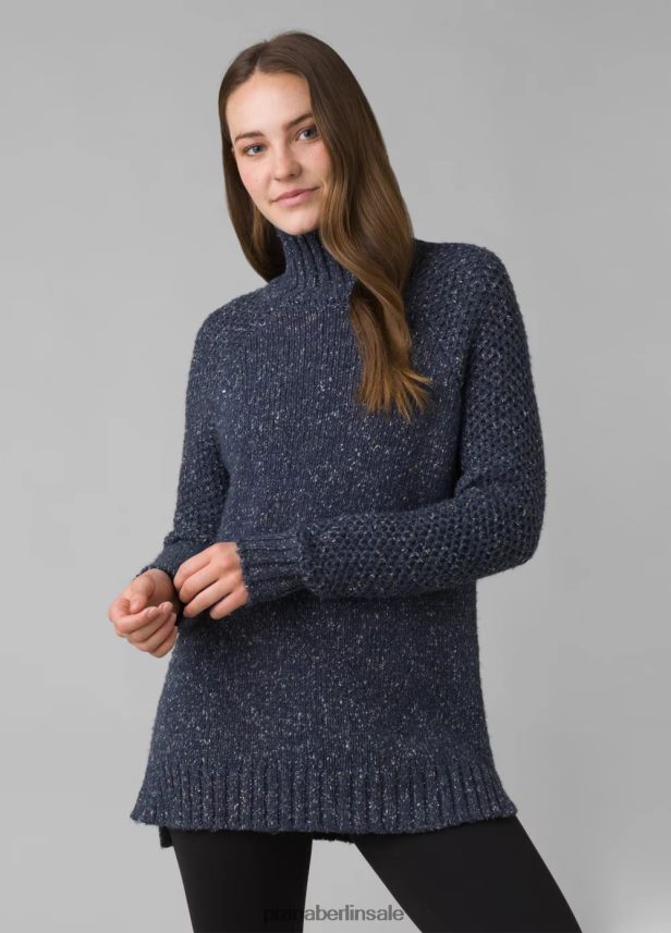 prAna ebenda Pullover-Tunika dunkler Himmel Kleidung Frauen 86B4N6244