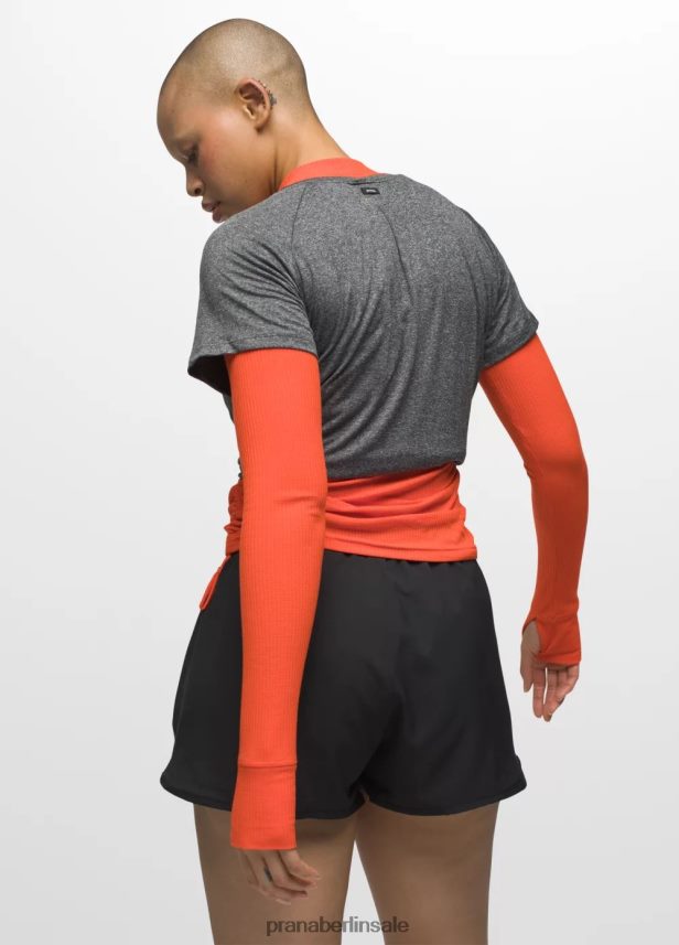 prAna Alpenglühen Kurzarm Kohleheide Kleidung Frauen 86B4N6109