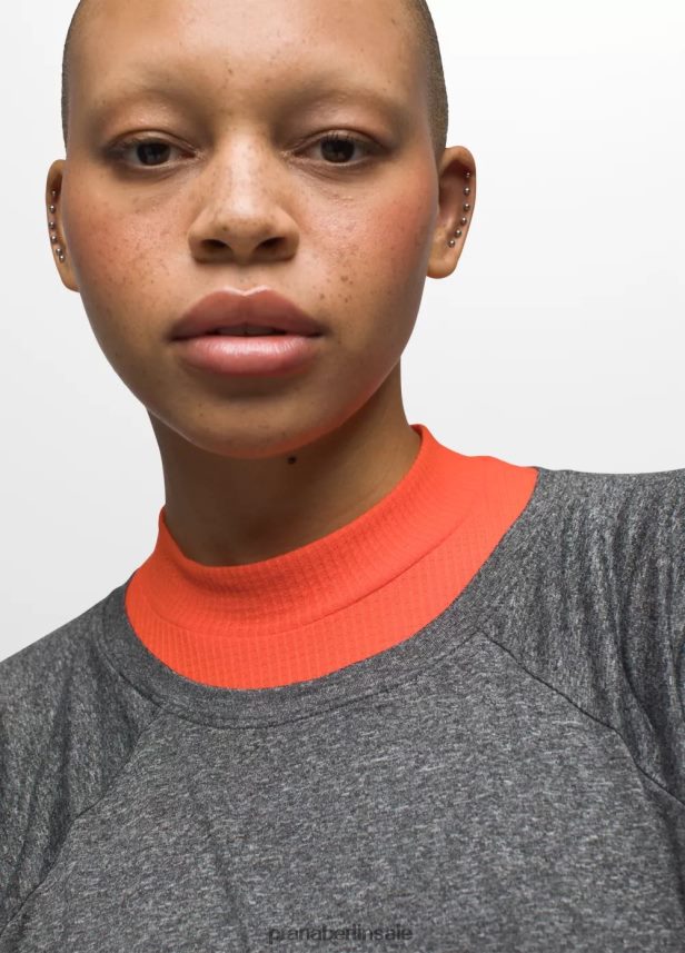 prAna Alpenglühen Kurzarm Kohleheide Kleidung Frauen 86B4N6109