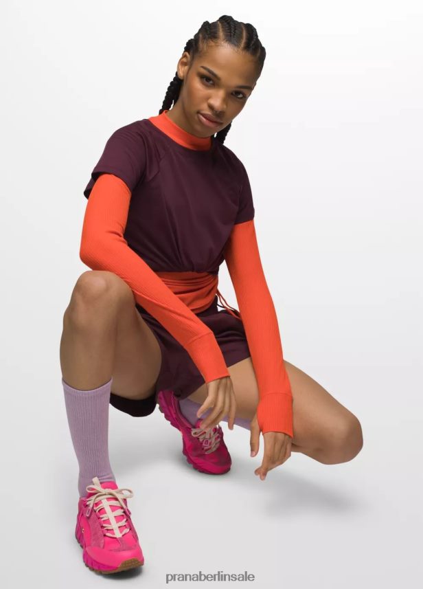 prAna Alpenglühen Kurzarm Maulbeere Kleidung Frauen 86B4N6108