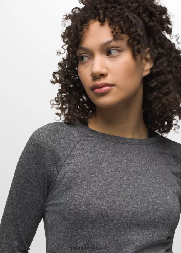 prAna Alpenglühen Langarm Kohleheide Kleidung Frauen 86B4N6178