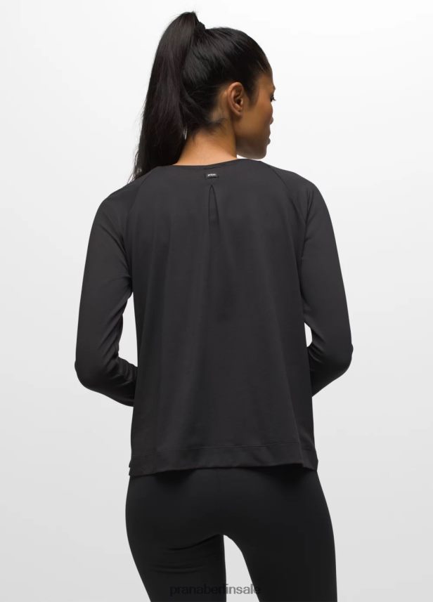 prAna Alpenglühen Langarm Schwarz Kleidung Frauen 86B4N6179