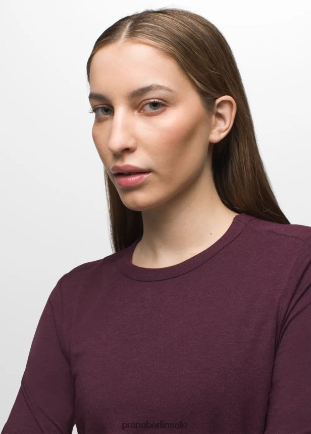 prAna Foundation 365 Langarm-Top Maulbeerheide Kleidung Frauen 86B4N6132