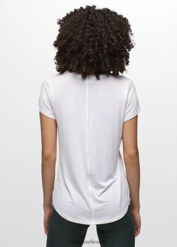 prAna Foundation 365-Top mit V-Ausschnitt Weiß Kleidung Frauen 86B4N6145