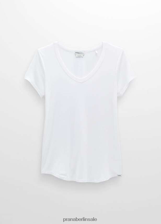 prAna Foundation 365-Top mit V-Ausschnitt Weiß Kleidung Frauen 86B4N6145