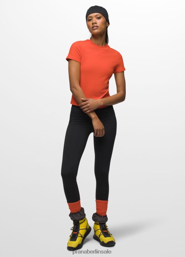 prAna Fundamentrippen-T-Stück Heidekraut am Kamin Kleidung Frauen 86B4N652