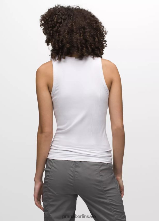 prAna Fundamentrippentank Weiß Kleidung Frauen 86B4N6166