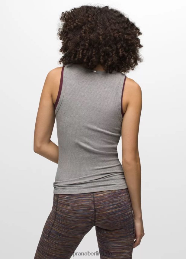 prAna Fundamentrippentank grau meliert Kleidung Frauen 86B4N6165