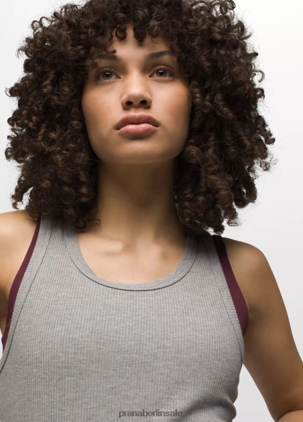 prAna Fundamentrippentank grau meliert Kleidung Frauen 86B4N6165