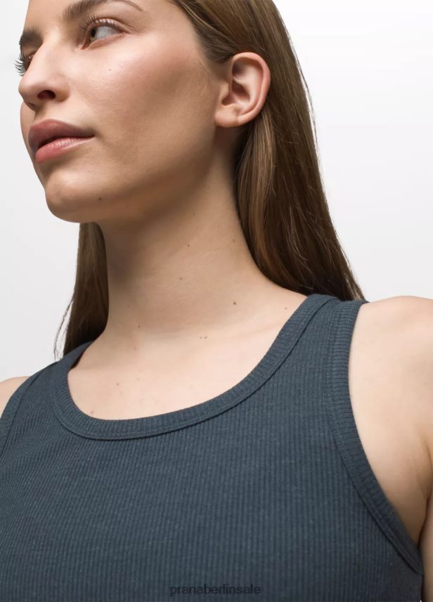 prAna Fundamentrippentank graublaues Heidekraut Kleidung Frauen 86B4N6163
