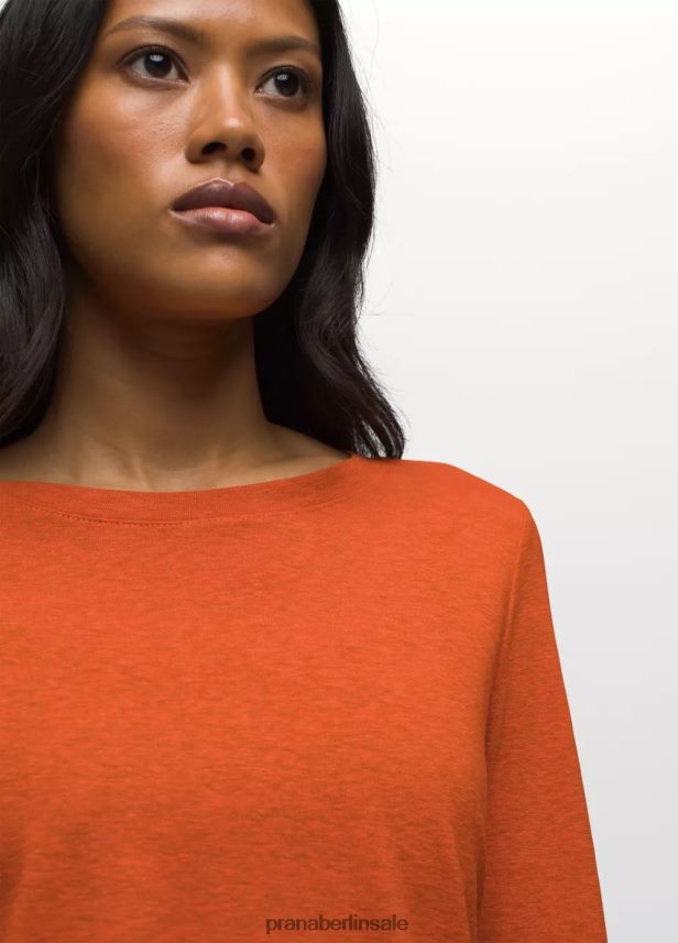 prAna Gemütliches Langarm-T-Shirt Heidekraut am Kamin Kleidung Frauen 86B4N6203