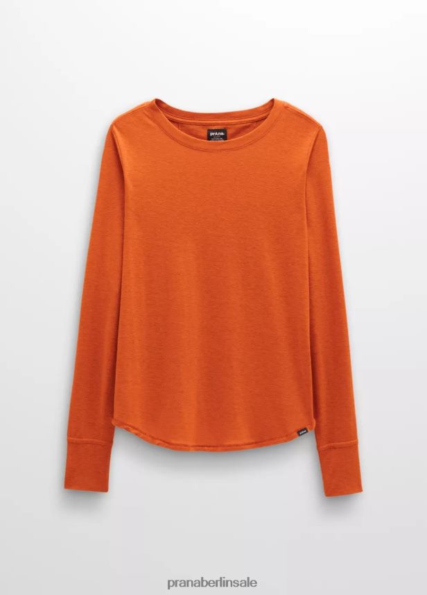 prAna Gemütliches Langarm-T-Shirt Heidekraut am Kamin Kleidung Frauen 86B4N6203