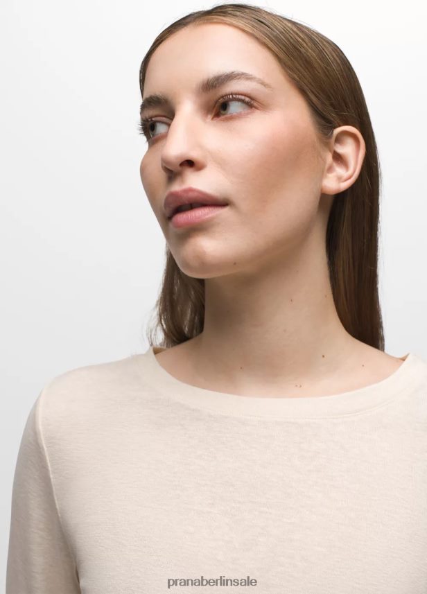 prAna Gemütliches Langarm-T-Shirt Leinwand-Heidekraut Kleidung Frauen 86B4N6208