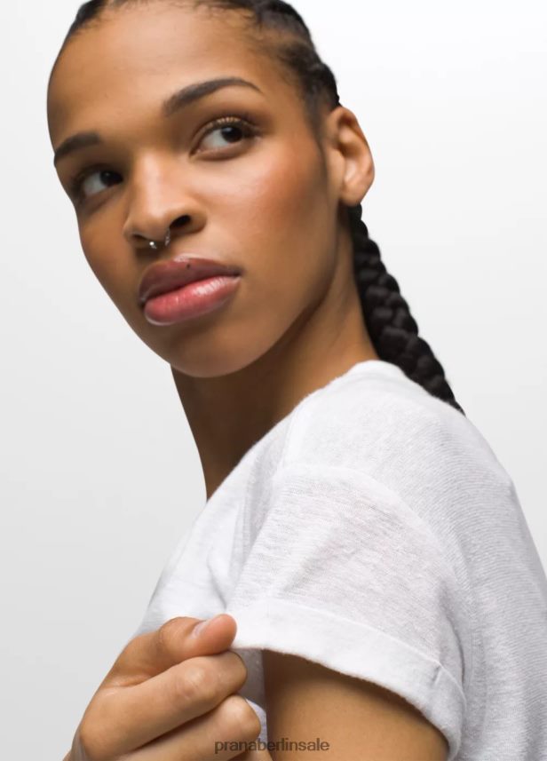 prAna Kuscheliges T-Shirt Weiß Kleidung Frauen 86B4N6193