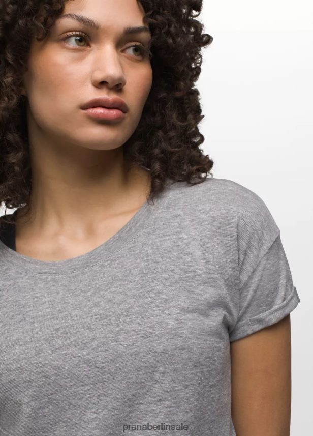 prAna Kuscheliges T-Shirt grau meliert Kleidung Frauen 86B4N6190