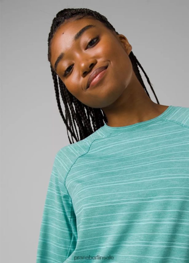 prAna Sol Searcher Langarmshirt Buchtstreifen Kleidung Frauen 86B4N6216