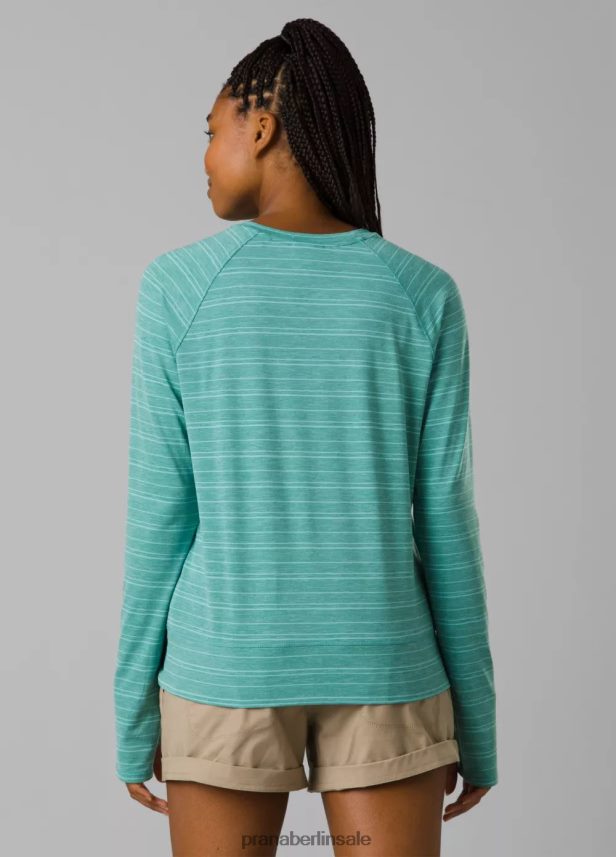 prAna Sol Searcher Langarmshirt Buchtstreifen Kleidung Frauen 86B4N6216