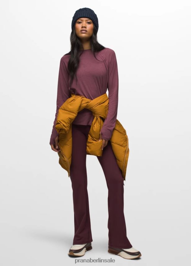 prAna Sol Searcher Langarmshirt Maulbeere Kleidung Frauen 86B4N6212