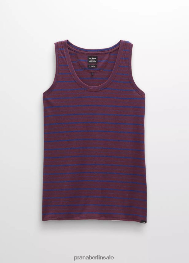 prAna gemütlicher Tank Maulbeerstreifen Kleidung Frauen 86B4N6222