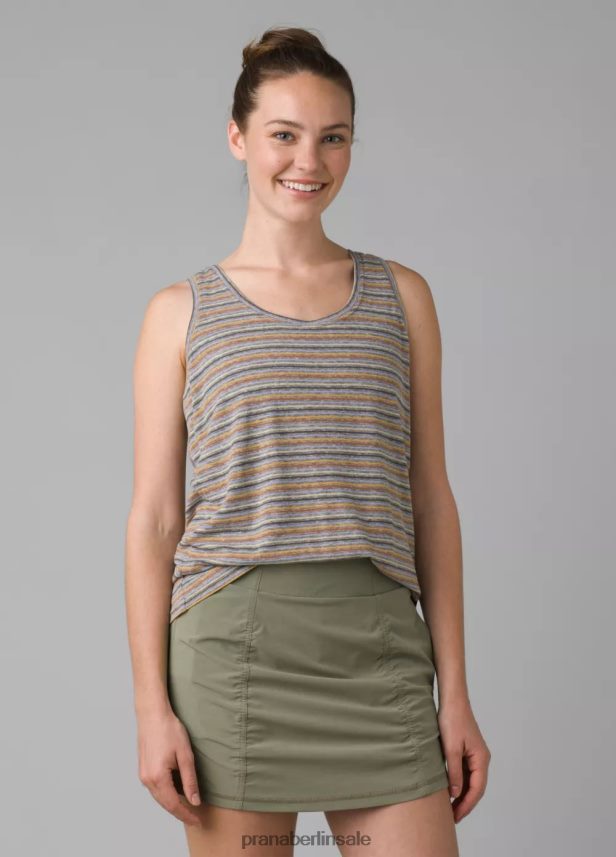 prAna gemütlicher Tank Regenbogenstreifen Kleidung Frauen 86B4N6229