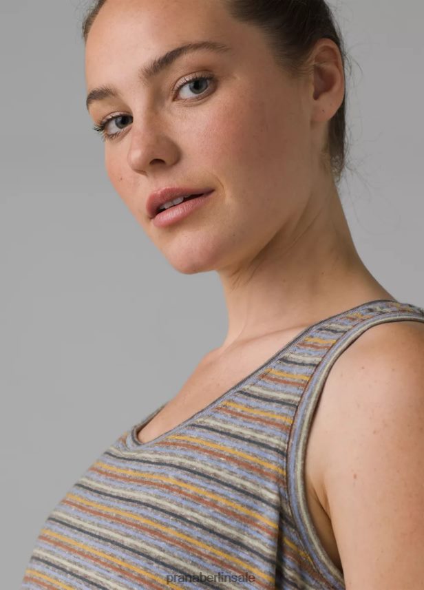 prAna gemütlicher Tank Regenbogenstreifen Kleidung Frauen 86B4N6229