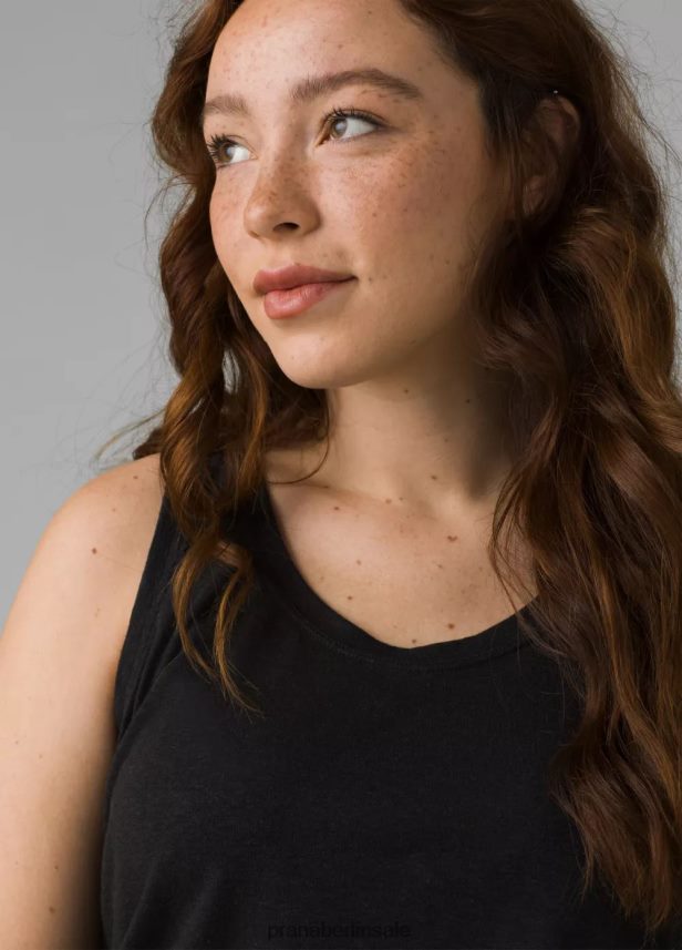 prAna gemütlicher Tank Schwarz Kleidung Frauen 86B4N6227