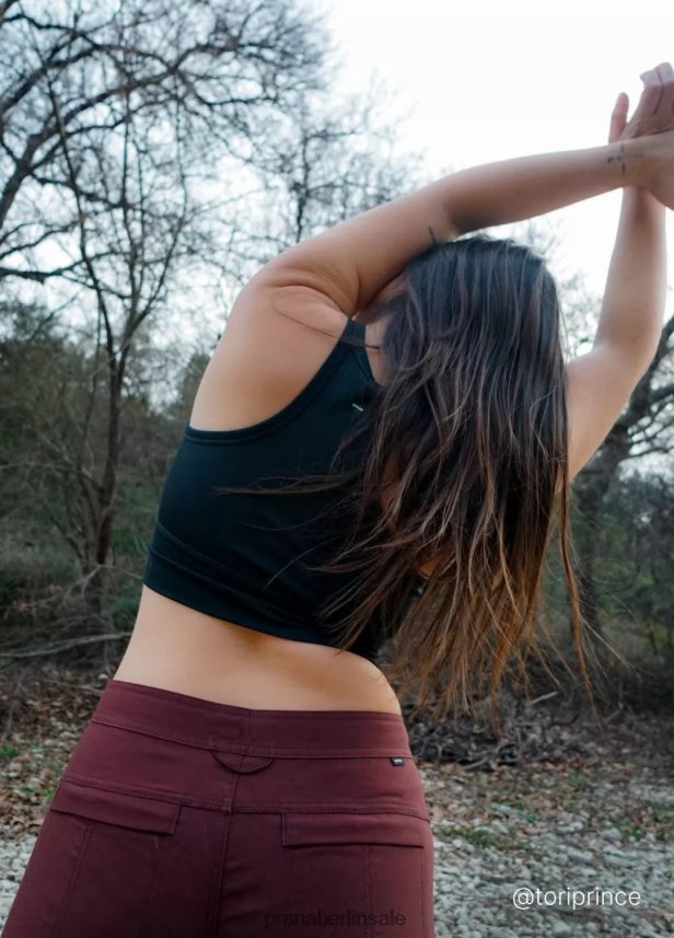 prAna Becksa Bralette tiefes Schwarz Kleidung Frauen 86B4N671