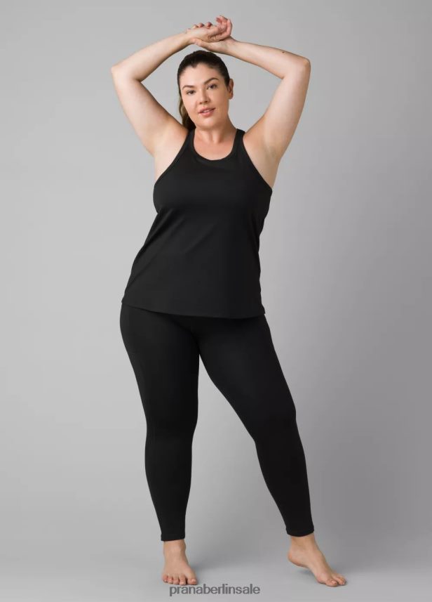 prAna Becksa Tank Plus tiefes Schwarz Kleidung Frauen 86B4N6265