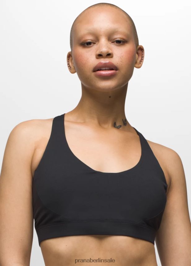 prAna Chakra-BH Schwarz Kleidung Frauen 86B4N6221