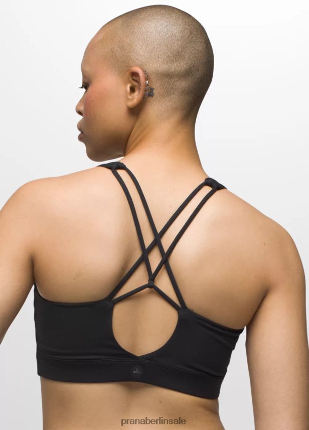 prAna Chakra-BH Schwarz Kleidung Frauen 86B4N6221