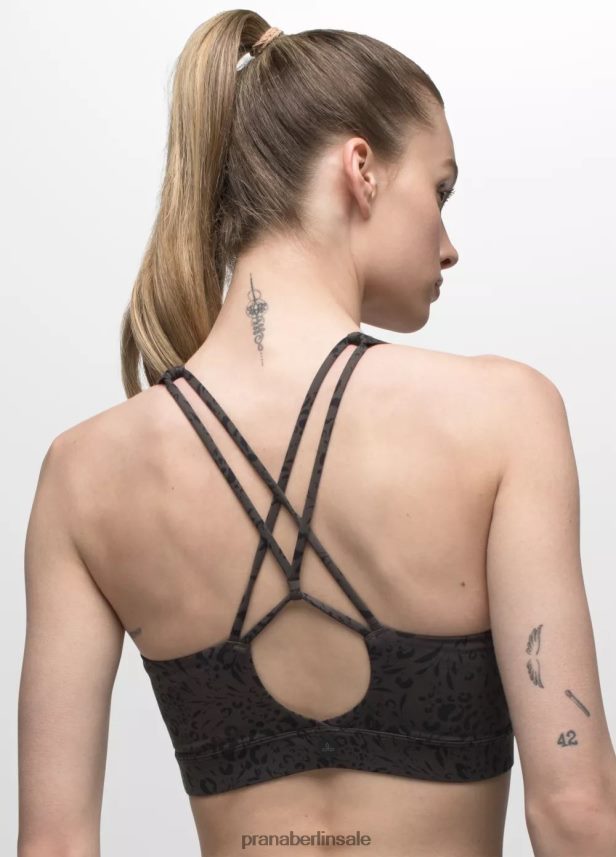 prAna Chakra-BH dunkle Eisenjahreszeiten Kleidung Frauen 86B4N6220