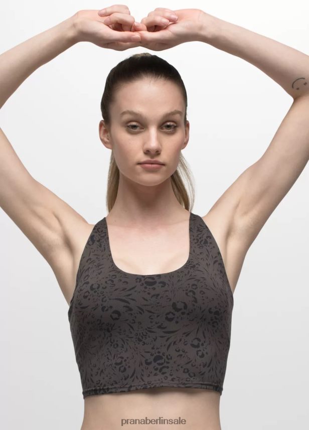 prAna Chakra-Crop-Top dunkle Eisenjahreszeiten Kleidung Frauen 86B4N6122