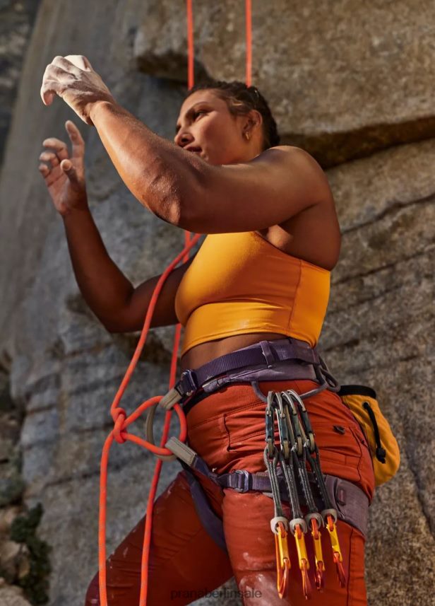 prAna Chakra-Crop-Top tiefe Sonnenwende Kleidung Frauen 86B4N6124