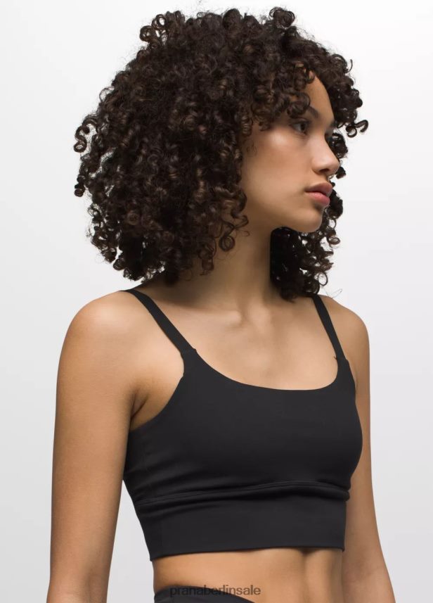 prAna Luxara Bralette Schwarz Kleidung Frauen 86B4N684