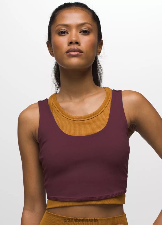 prAna Wende-Crop-Top von Luxara Maulbeere/satter Saphir Kleidung Frauen 86B4N6126