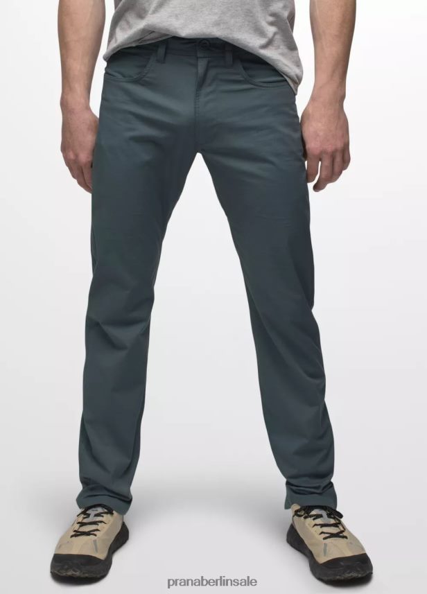 prAna Slim-Hose mit Doppelspitze Grau Blau Böden Männer 86B4N6984
