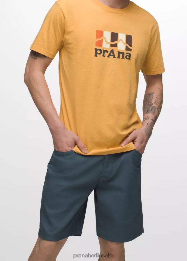 prAna Brion Short II Grau Blau Böden Männer 86B4N6898