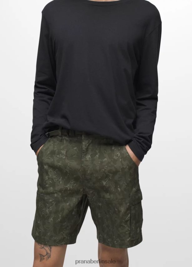 prAna Stretch Zion Short II immergrüne Tarnung Böden Männer 86B4N6938