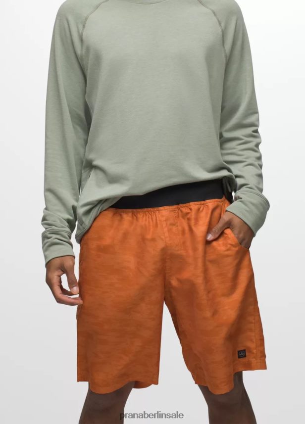 prAna mojo kurz getrocknete orangefarbene Unschärfe-Camouflage Böden Männer 86B4N61014